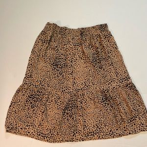 89th & Madison Cheetah Printed Skirt Size Large